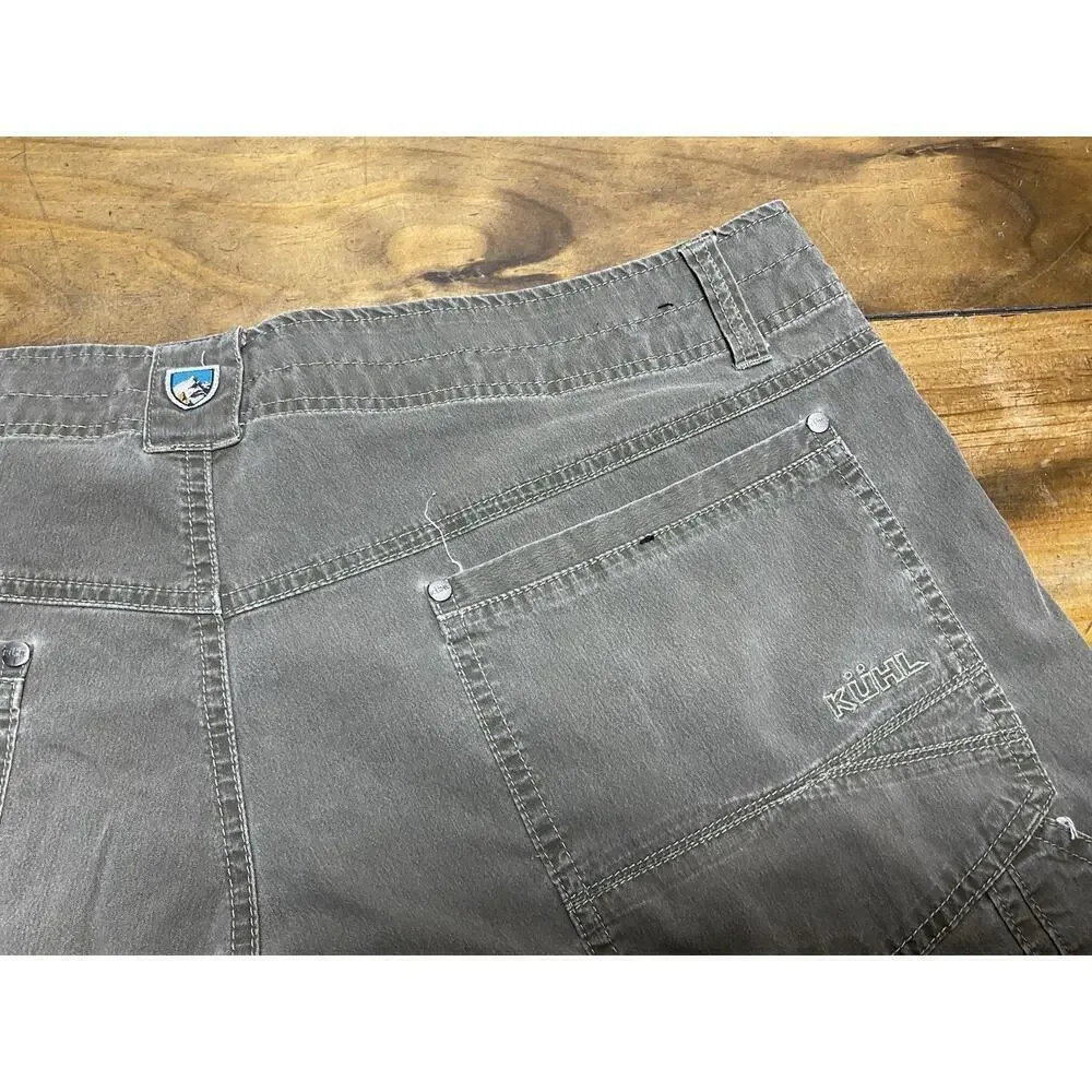 KUHL REVOLVR Mens Sz 40x30 Brown Cotton Stretch Outdoor Trail Pants